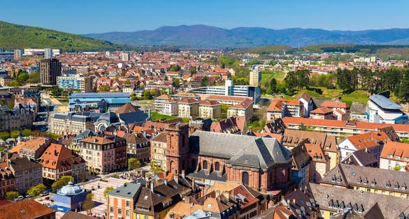 View of Belfort from the citadel - France