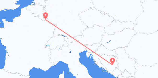 Luxemburg nach Bosnien und Herzegowina