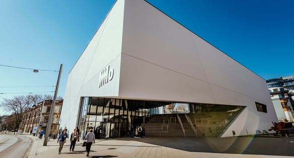 photo of Vilnius / Lithuania- April 20 2019 : MO museum in Vilnius.