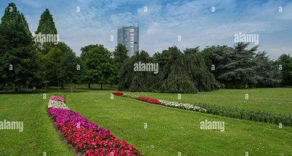 photo of view of Freizeitpark Rheinaue,Bonn Germany.