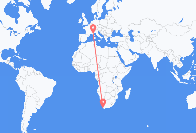 Cape Town to Nice