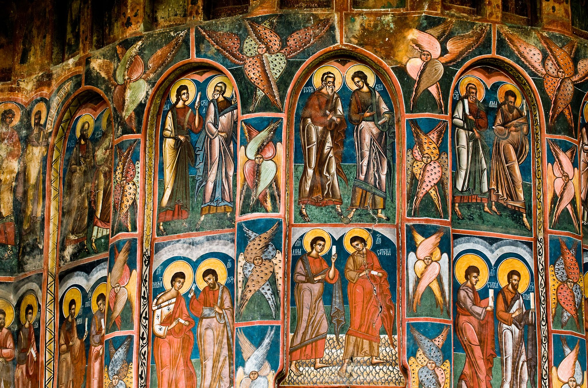 Photo of Moldovita Monastery detail.