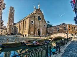 photo of view of Santa Maria Gloriosa dei Frari, Venice, Italy.