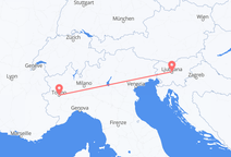 Turin to Ljubljana