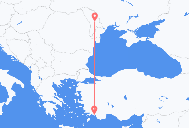 Chișinău to Dalaman