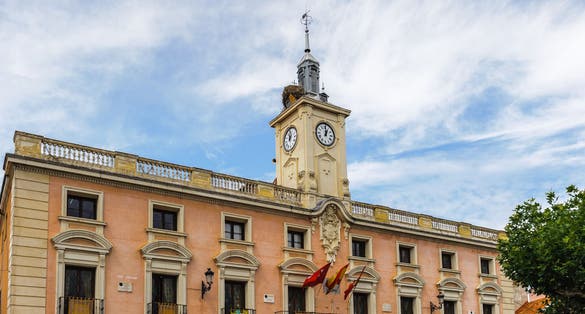 Photo of city hall of the Alcala de Henares, Spain.
