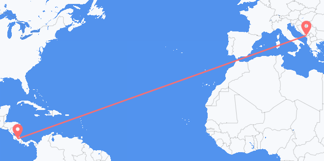 Costa Rica a Montenegro