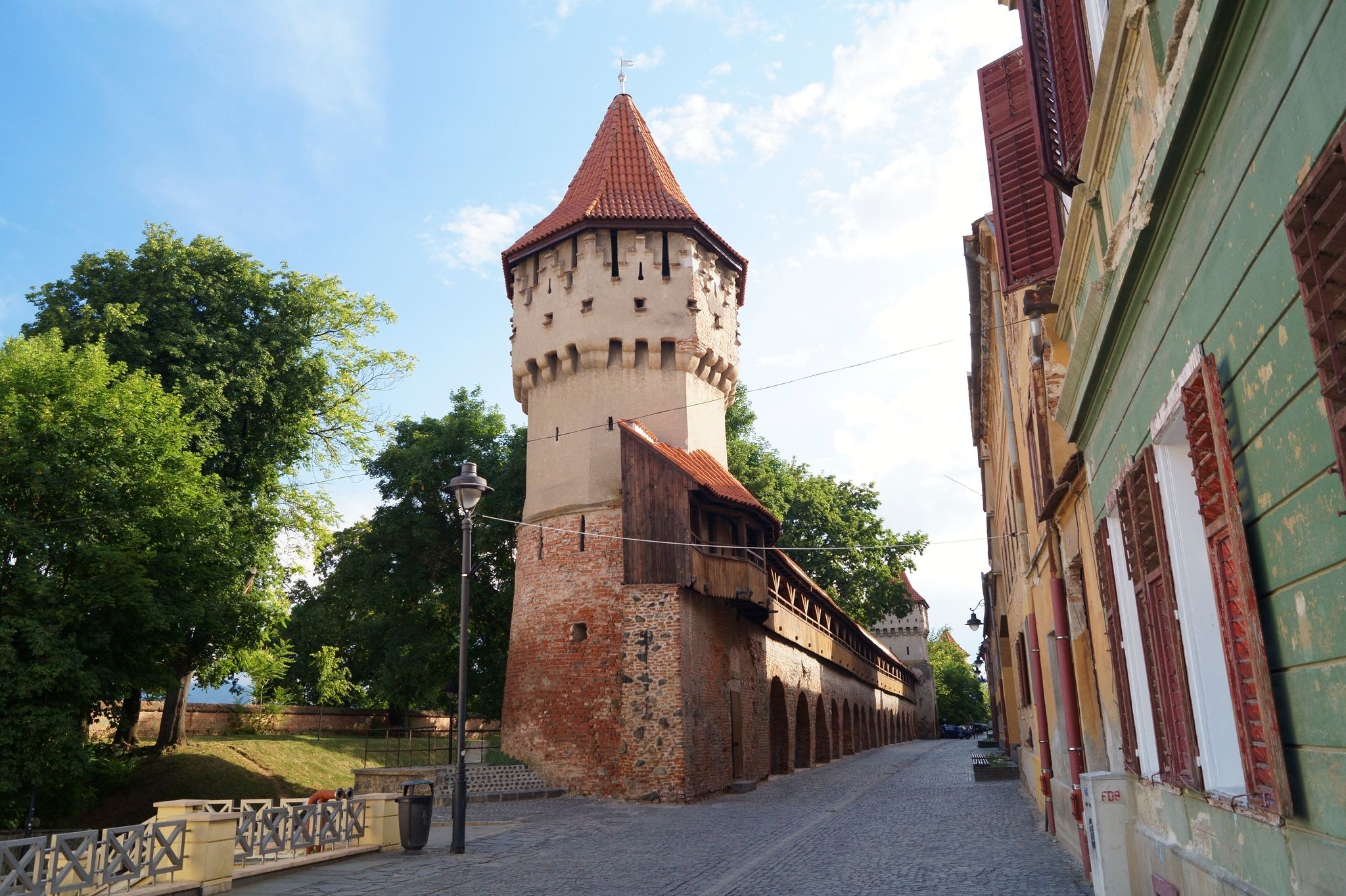 Photo of The Carpenters' Tower (Turnul Dulgherilor), Sibiu, Transylvania, Romania .