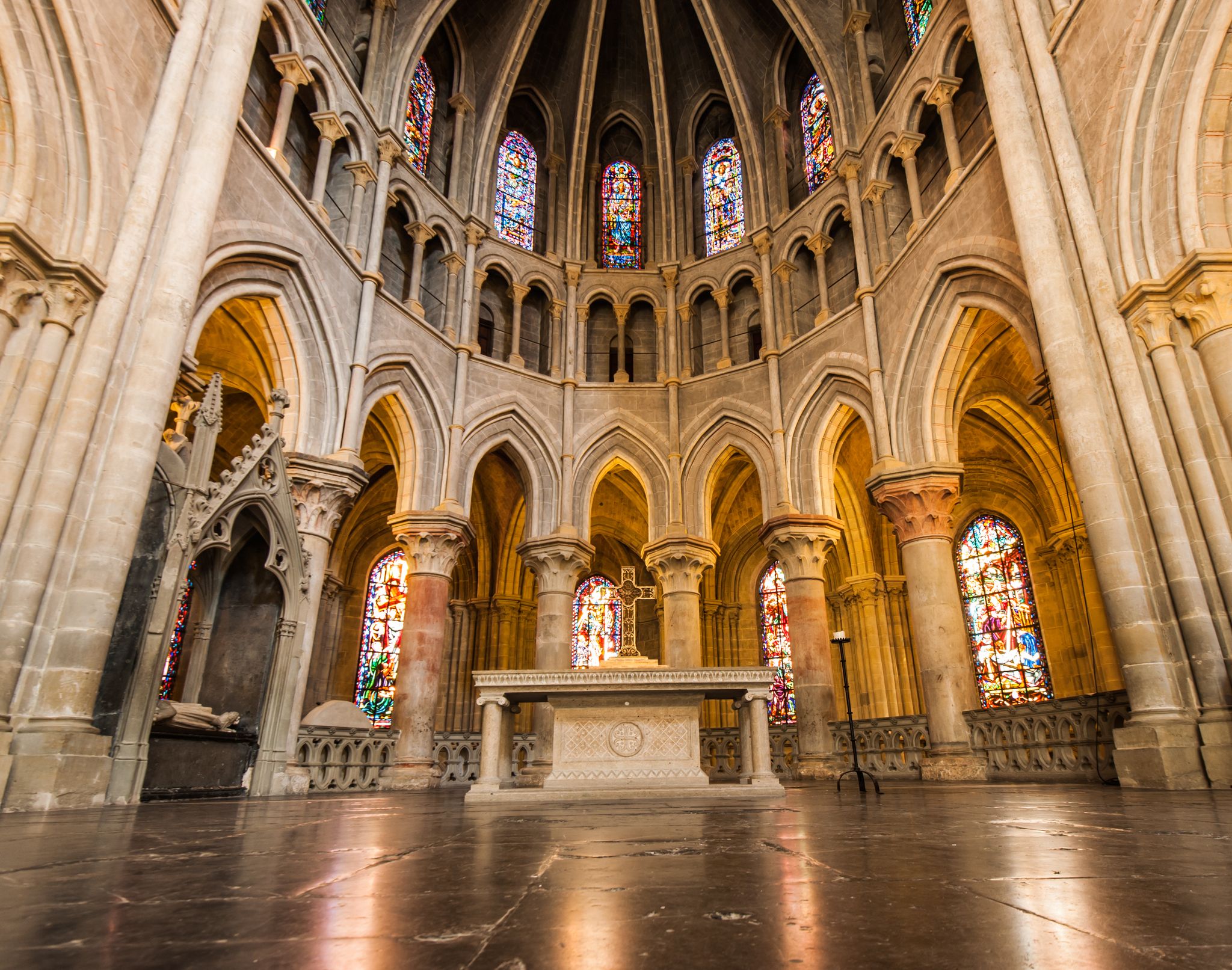 photo of Inside of Lausanne Cathedral in Lausanne, Switzerland.