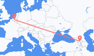 Belgien nach Georgien