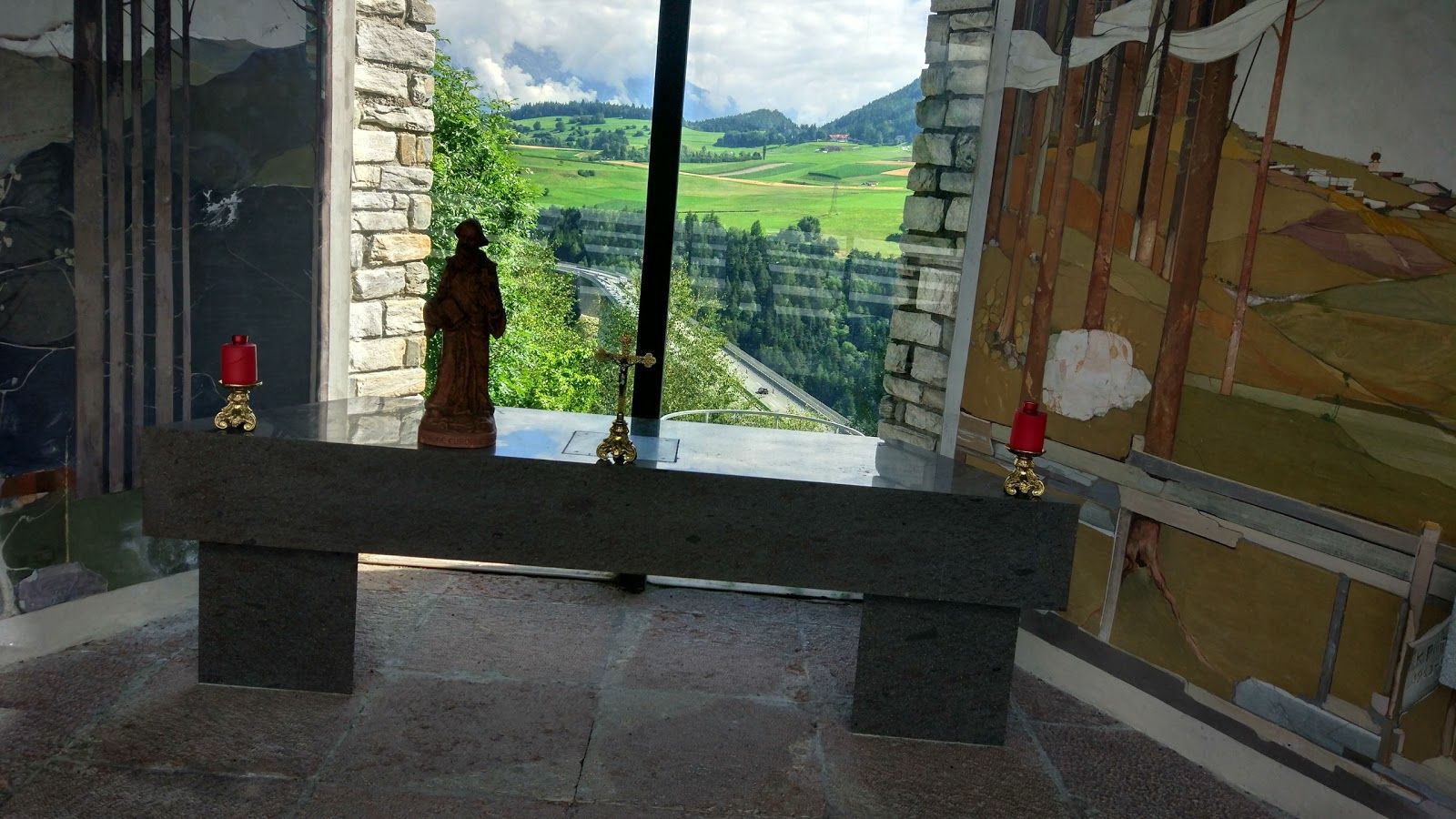 Europa Bridge, Gemeinde Schönberg im Stubaital, Bezirk Innsbruck-Land, Tyrol, Austria
