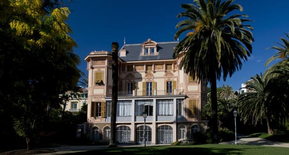 The exterior of Villa Nobel in Sanremo, Italy