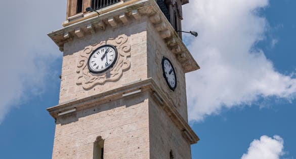 photo of Balıkesir Clock Tower at morning in Balıkesir Turkey.