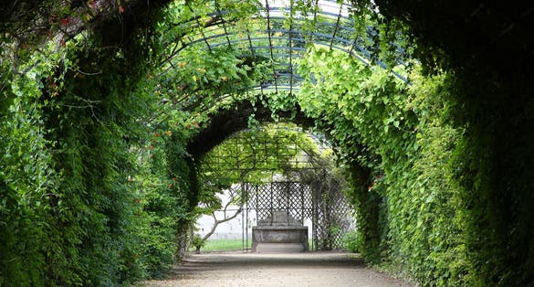 Photo of castle gardens, Compiegne France.