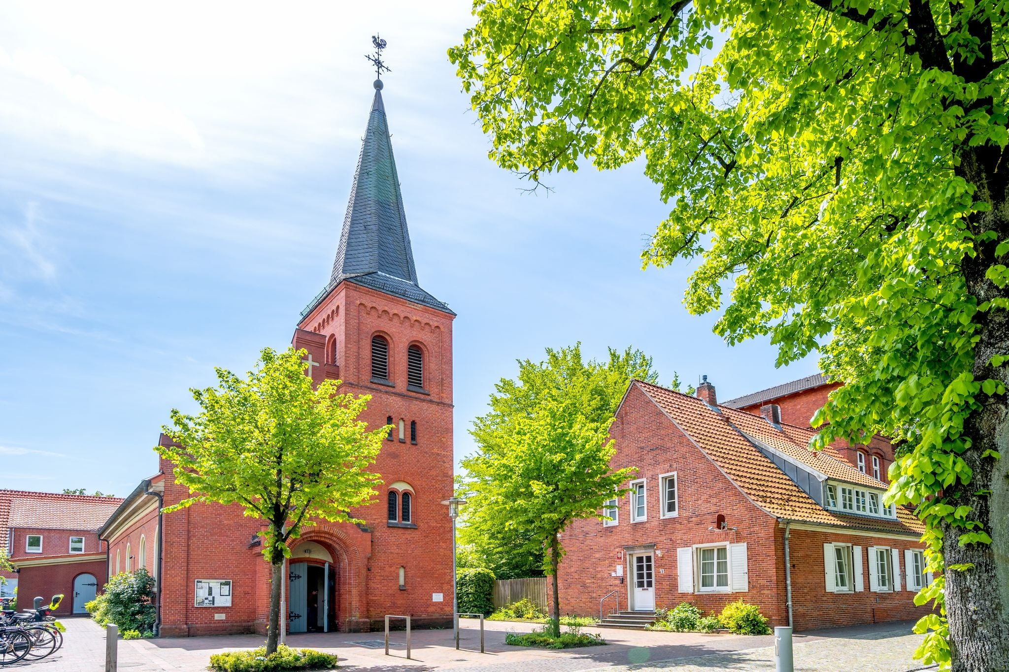 photo of  view of Church of Aurich, Lower Saxony, Germany.