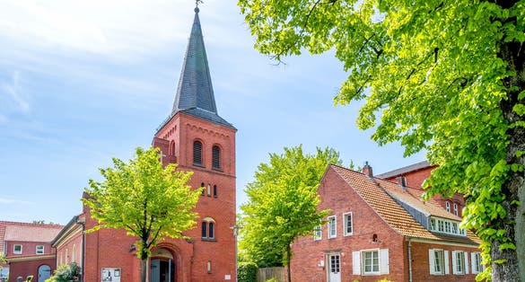 photo of  view of Church of Aurich, Lower Saxony, Germany.