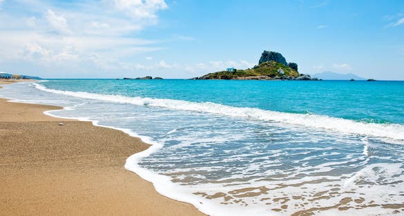 Photo of Greece, Dodecanese, Kos, the Kefalos bay and the Kastri little island.