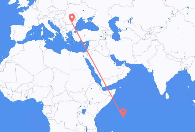 マヘ島 ブカレストへ