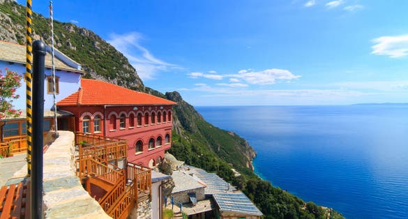 Photo of Agia Anna monastery guesthouses in Mount Athos, Thessaloniki.