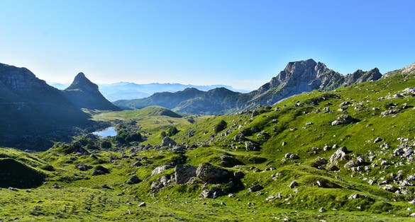 Photo of Hiking Trail to Bobotov Kuk Mountain, Durmitor National Park, Montenegro.