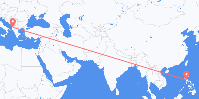 the Philippines to Albania
