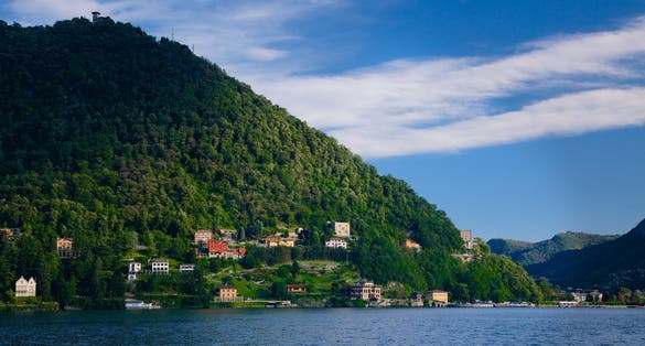 Como city and lake near Milan - Italy