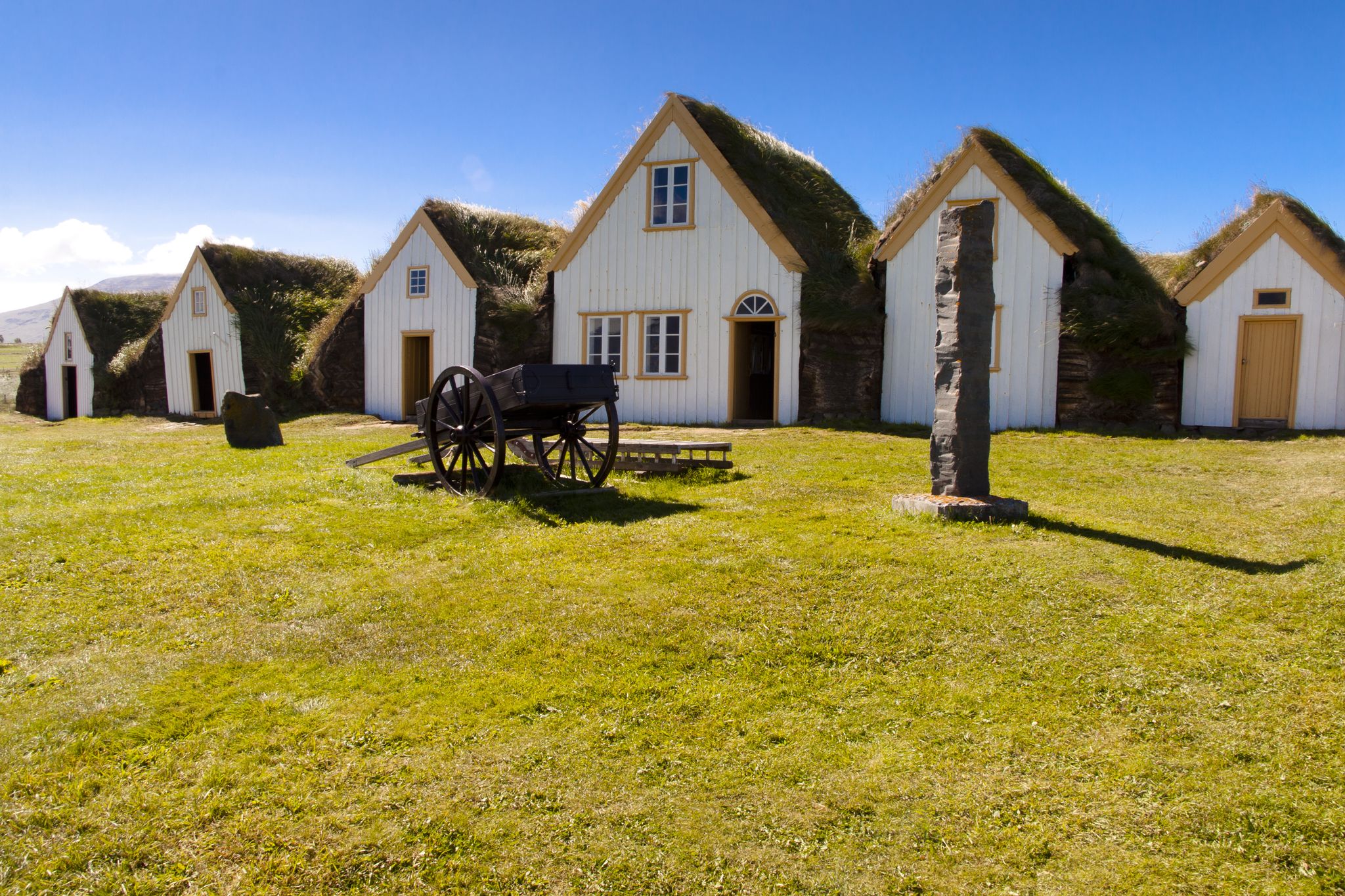 photo of Beauty old museum - Glaumber. Typical icelandic farm.