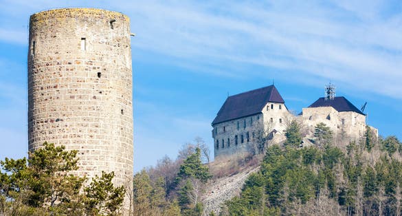 Photo of castles Zebrak and Tocnik, Czech Republic.