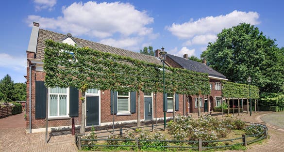 Lovely cottage houses in an ancient part of Tilburg, The Netherlands