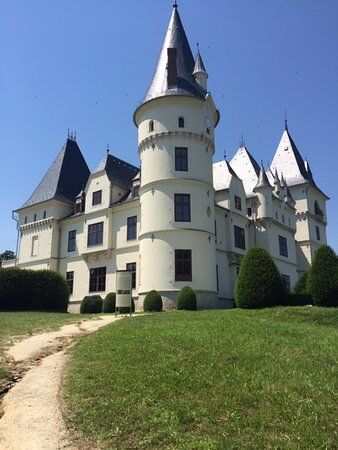 photo of view of Andrássy Castle, Tiszadob, Hungary,
