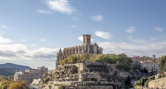 Photo of Cathedral ,La Seu, Collegiate Basilica of Santa Maria ,Manresa, Catalonia, Spain.