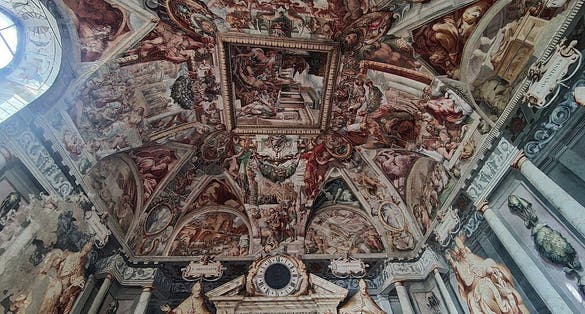 photo of view of the sacristy Perugia Cathedral, Perugia, Italy.