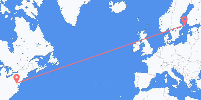 the United States to Åland Islands