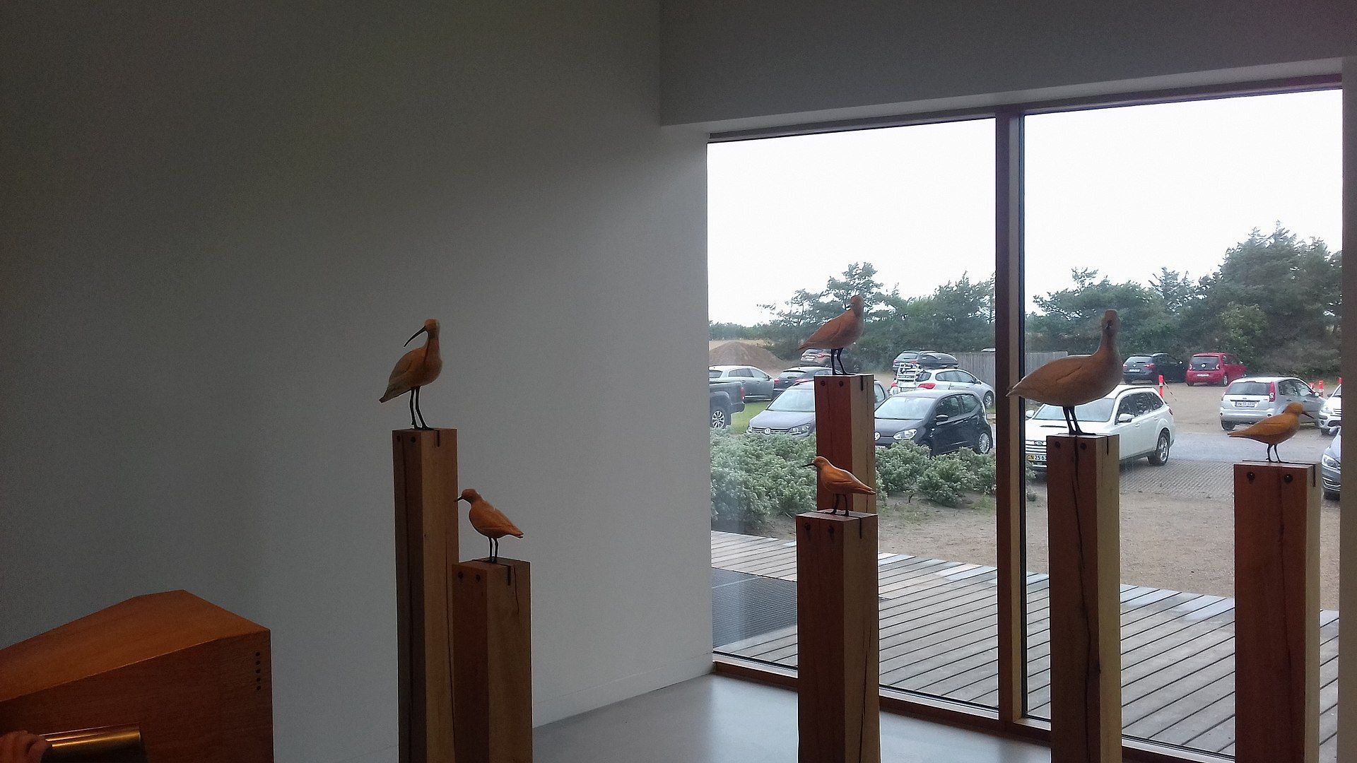 Photo of two rooms at the centre are dedicated exclusively to learning about the birds, with videos, interactive games featuring bird calls and art featuring the various birds of the Wadden Sea, Denmark.