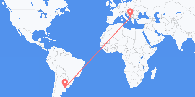 Argentina a Montenegro