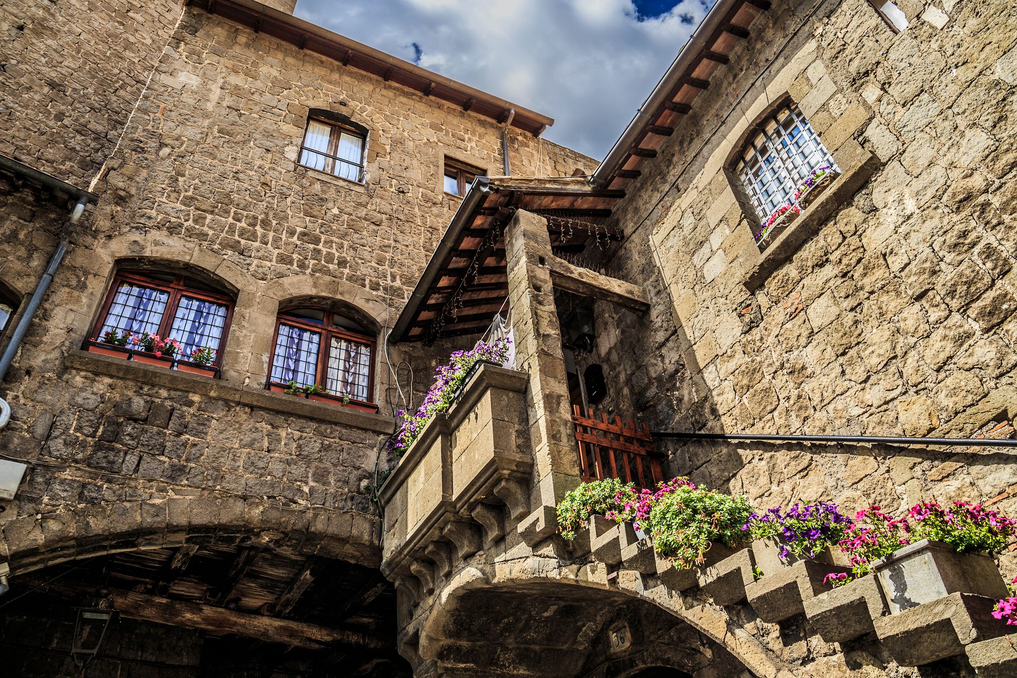 Old building in Viterbo, Italy
