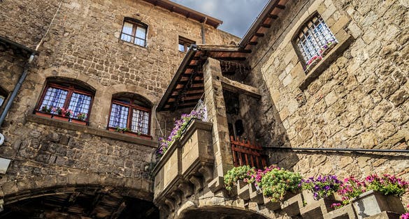 Old building in Viterbo, Italy