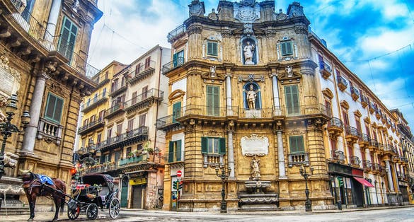Photo of Quattro Canti, Piazza Vigliena, is a Baroque square in Palermo, Sicily, Italy.