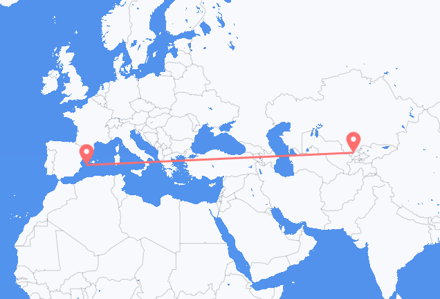 Tashkent to Ibiza