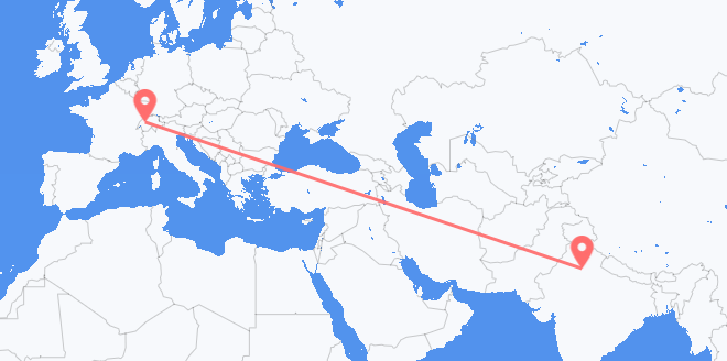 インド スイスへ