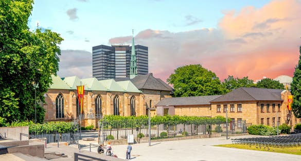 photo  of view of  Old city of Essen, Germany.