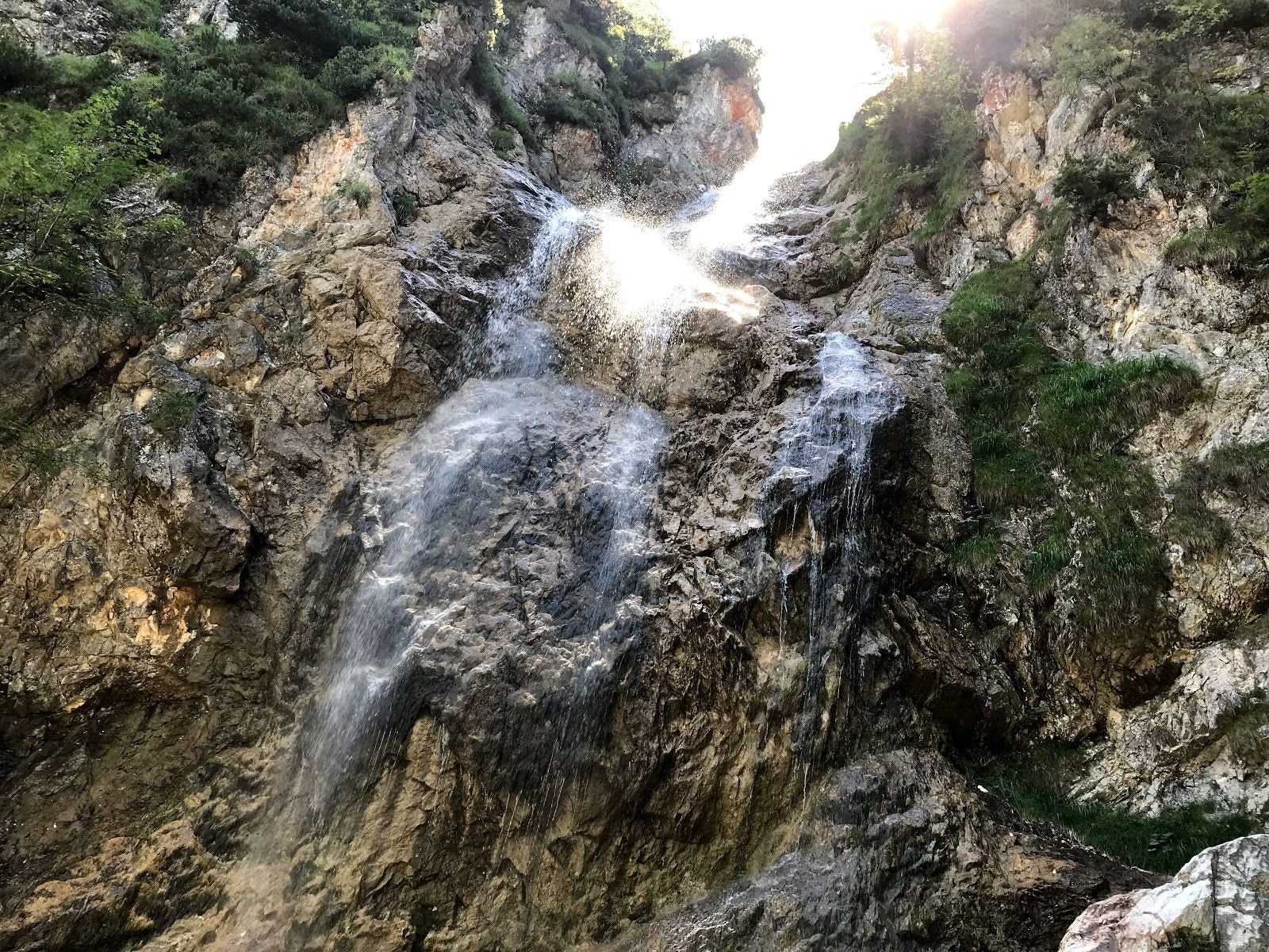 Kreuzstein Wasserfall, Oberburgau, Sankt Gilgen, Flachgau, Salzburg, Austria