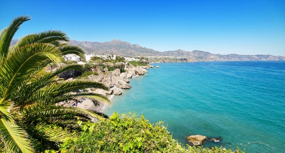 photo of view of Beach in Nerja, Anadalusia, Spain