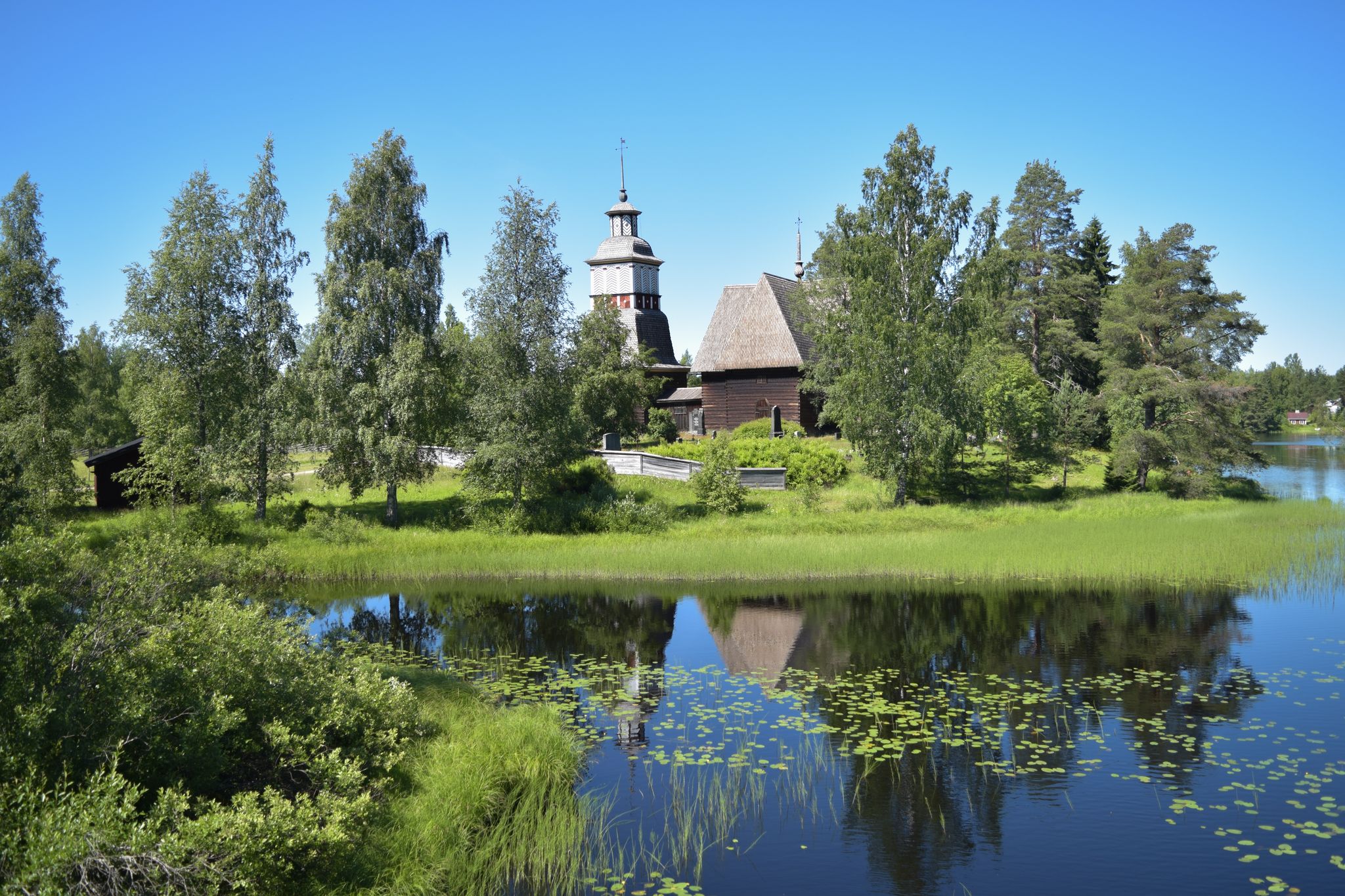 Photo of Pihlajаvesi (Petäjävesi) Old Church ,Pihlajаvesi (Petäjävesi) is municipality of Finland.