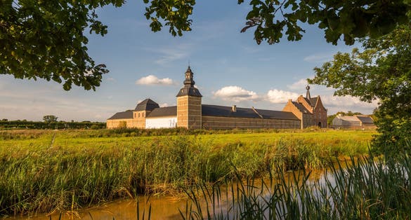 Photo of Herkenrode Abbey in Hasselt, Belgium.