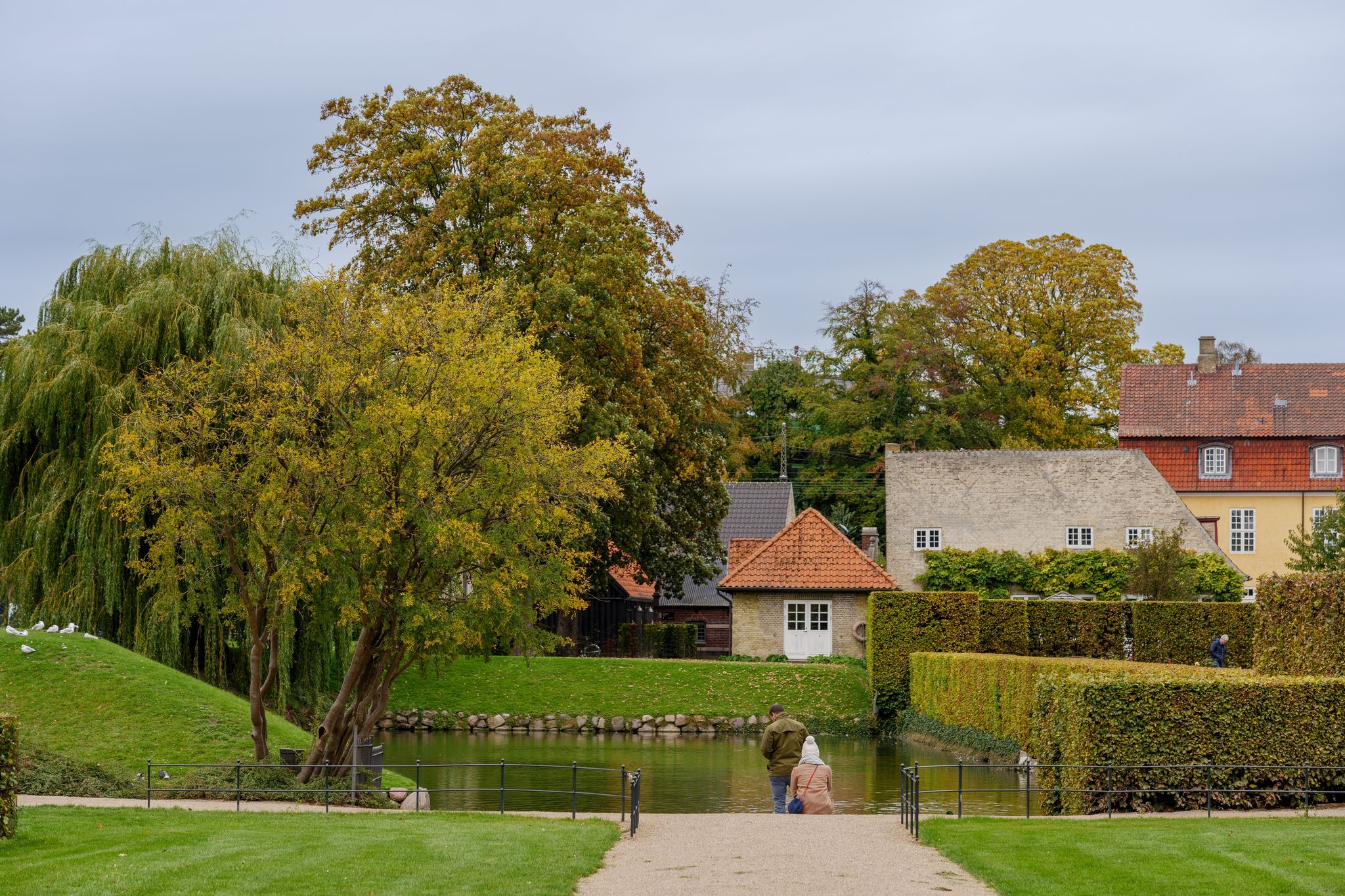 Photo of outdoor exterior scenery of the King's Garden around Rosenborg Castle, Denmark.