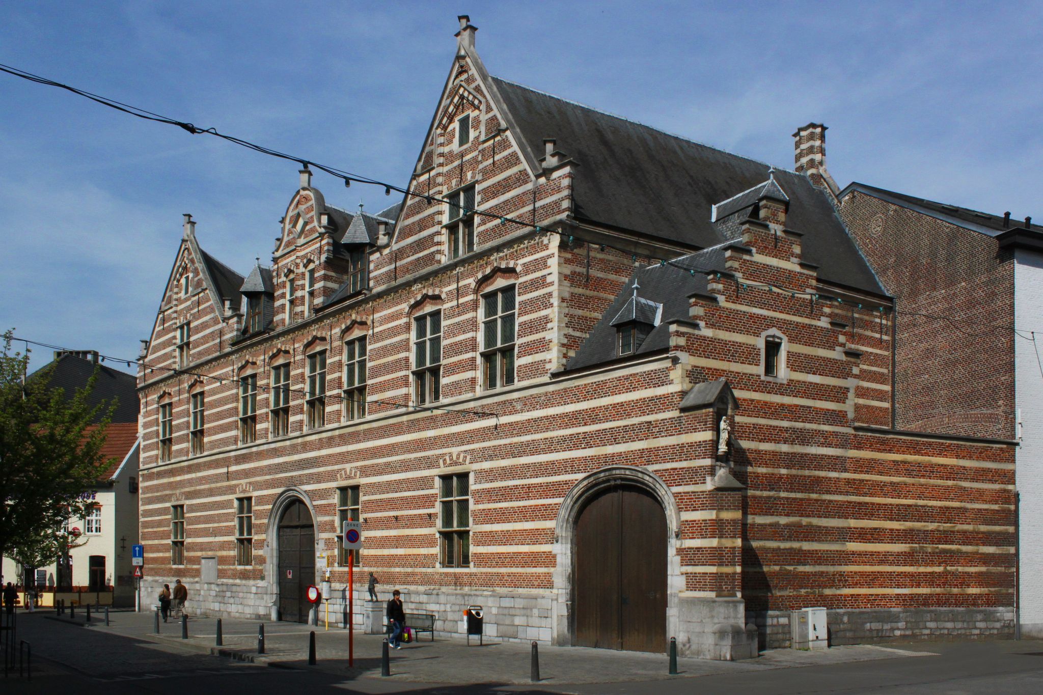 Photo of Herkenrode Abbey court in Hasselt, Flanders, Belgium.