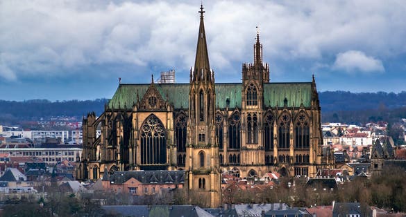 Photo of cathédrale Saint-Étienne on Metz, France.