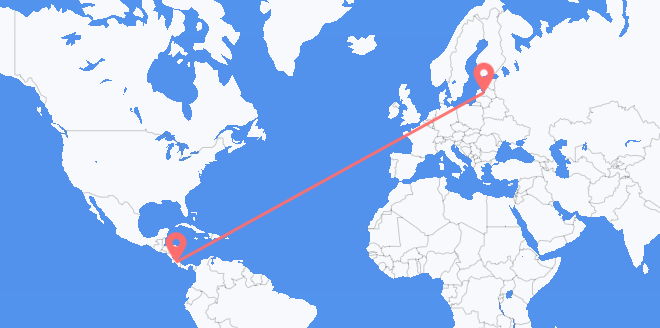 Costa Rica a Letonia