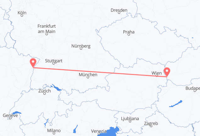 Bratislava to Strasbourg